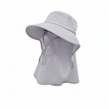 Wide Brim Detachable 100% Polyester Bucket Hat