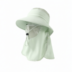 Wide Brim Detachable 100% Polyester Bucket Hat