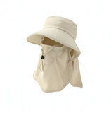 Wide Brim Detachable 100% Polyester Bucket Hat