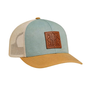 Morandi 6 Panel Suede & Polyester Tracker Hat