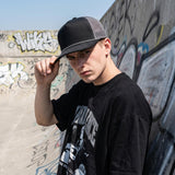Flat Brim 5 Panel Cotton & Polyester Trucker Hat