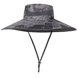 Wide Brim Camo Printing Polyester Bucket Hat