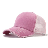 Curved Brim Cotton & Polyester Trucker Hat