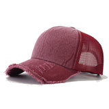 Curved Brim 5 Panel Cotton & Polyester Trucker Hat