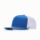 Flat Brim 5 Panel Cotton & Polyester Trucker Hat