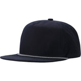Flat Brim 5 Panel 100% Polyester Baseball Hat